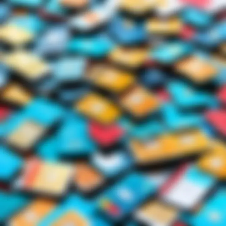 An array of different SIM card types laid out