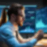 Data scientist working on analytics