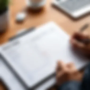 Goal Setting for Self-Evaluation A person setting goals on a notepad with a pen