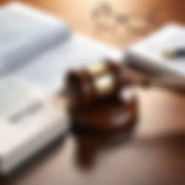 A gavel and book symbolizing case law and expert opinions in intellectual property.