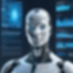 An intricate diagram illustrating AI job market trends