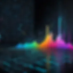 A vivid scatter plot showcasing trends in a dataset.