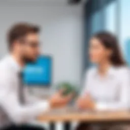 Illustration of effective communication in interviews
