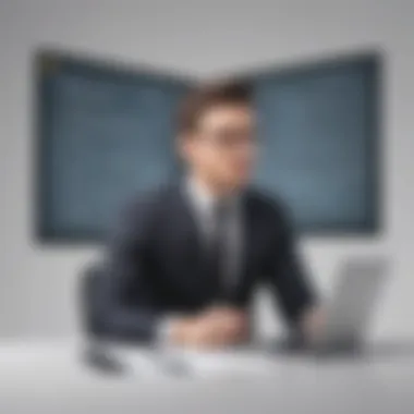 Illustration of candidate familiarizing with HR interview questions