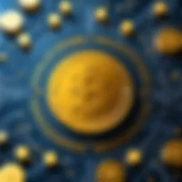 Illustration depicting the concept of centralized digital currency