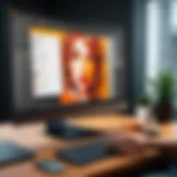 Understanding the Adobe Illustrator interface with key features highlighted