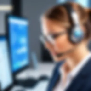 Technology Integration in Customer Service Technology in customer service illustration