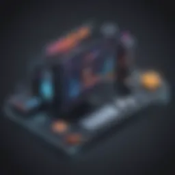 Abstract design representing gaming industry