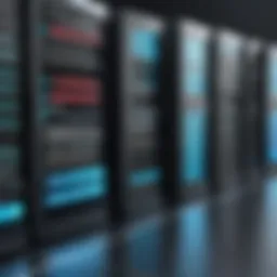 An illustration depicting various types of web hosting services