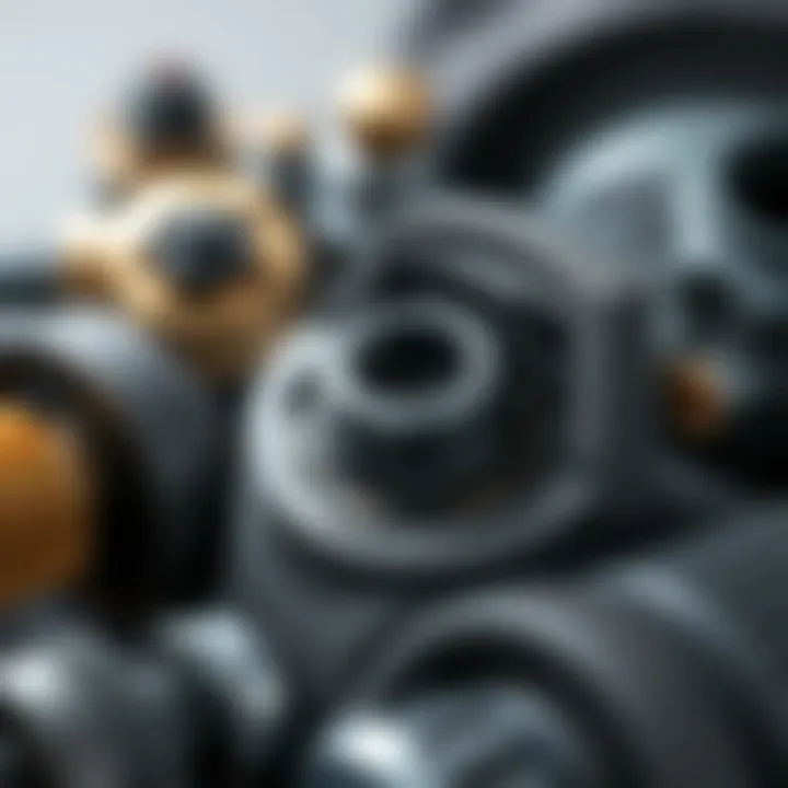 Essential Spare Parts for Air Compressors Close-up view of air compressor spare parts