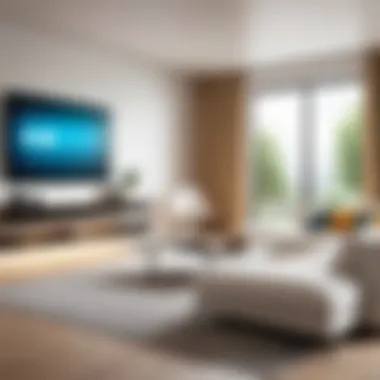 An array of smart home devices seamlessly integrated into a modern living space.