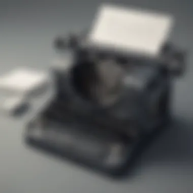 Elegant Typewriter for Crafting Illustration of a sophisticated typewriter