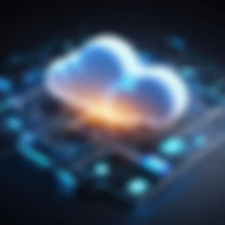 Creative visualization of cutting-edge cloud technologies