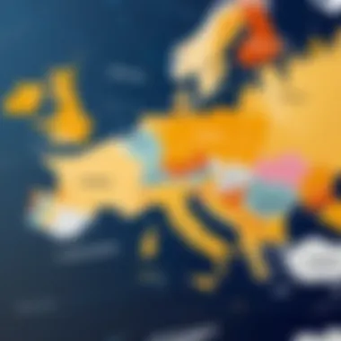 Regional Salary Variations for Data Analyst Managers Map illustrating regional salary variations for Data Analyst Managers