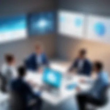 Effective Collaboration in Virtual Teams A group of professionals collaborating in a virtual meeting.