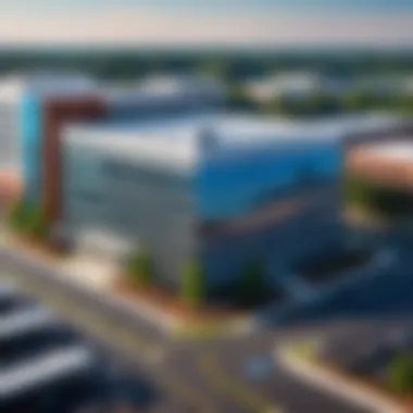 Tech Industry Hub in Durham Modern office building in Durham, NC, representing the tech industry