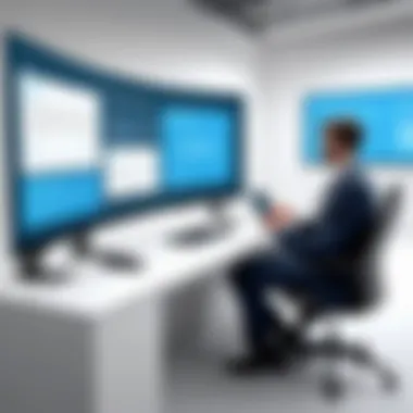 Virtual interview setup depicting modern hiring practices