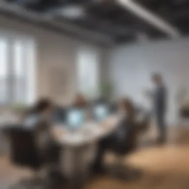 Cultural Shift: Nurturing Creativity and Collaboration Entrepreneurs discussing ideas in a contemporary office space