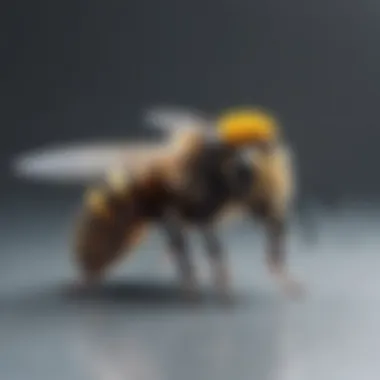 Royal Caretaker Bee Busy helper bee tending to the queen
