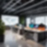 Innovative office environment showcasing collaboration and creativity.