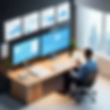 Remote Work Trends and Statistics An infographic illustrating remote work statistics and trends