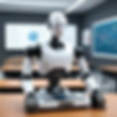 Enhancing Education through Robotics A classroom equipped with educational robots enhancing learning experiences