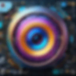 A vivid digital artwork created by an AI painting generator, showcasing the fusion of technology and creativity.