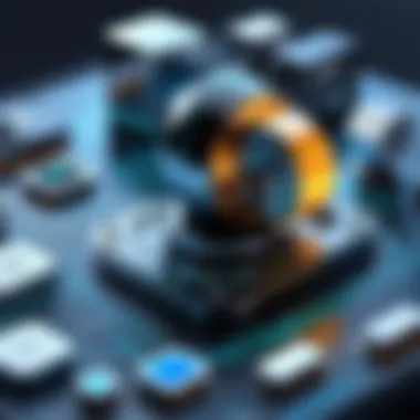 Illustration showcasing various types of automation tools