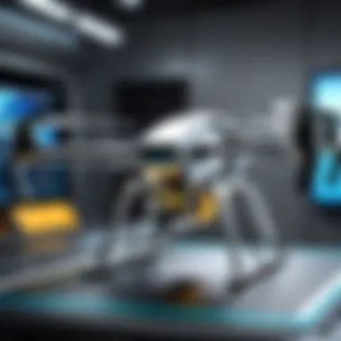 Inside the Machine: Cutting-Edge Drone Technology The interior of a drone showcasing advanced technology.