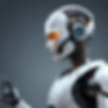 Futuristic Interaction with a Question-Answering Robot A futuristic question-answering robot interacting with users