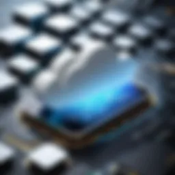 Visual representation of cloud technology in payment systems