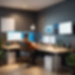 Remote DevOps workspace with technology tools