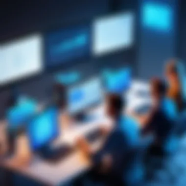 Virtual Collaboration in the DevOps Community Tech enthusiasts collaborating virtually