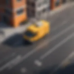 Innovative Food Delivery Service Vehicle
