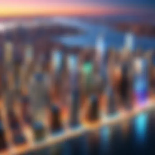 A panoramic view of New York City showcasing its vibrant skyline and innovation hub.