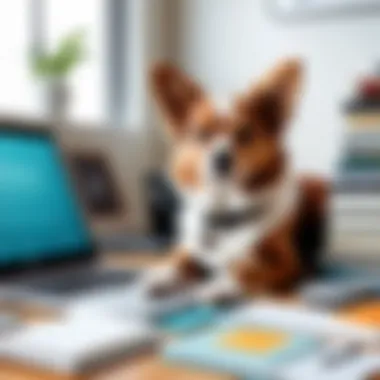 An array of pet-themed books and resources for aspiring freelance writers