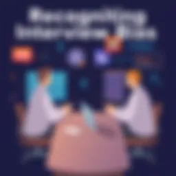 Conceptual illustration of interview bias recognition