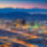 A panoramic view of Salt Lake City skyline showcasing various industries.