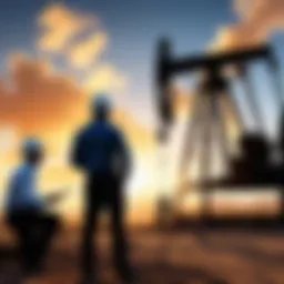 Oilfield sales representative engaging with clients