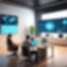 Virtual classroom setting with engaging online learning tools