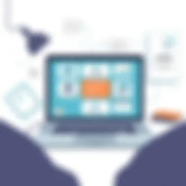 Finding Remote Job Opportunities A laptop displaying various job platforms for remote work
