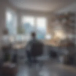 Conceptual illustration of a remote technical writing internship