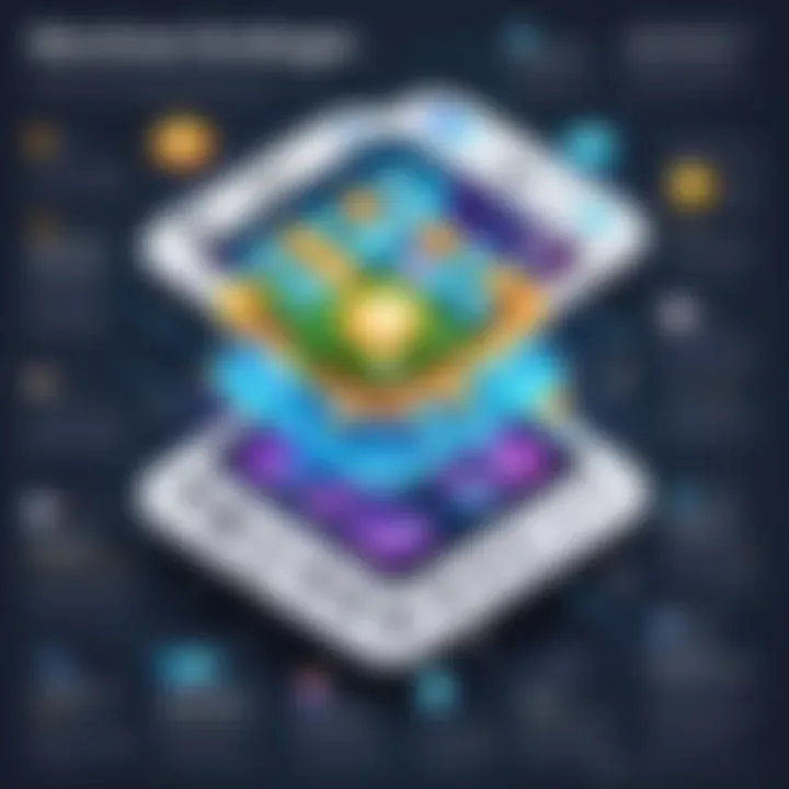 An infographic illustrating monetization strategies used in mobile games