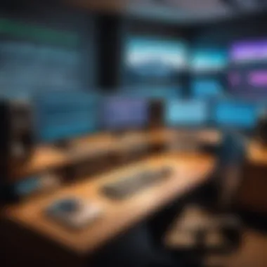 Collaboration in Music Ventures A creative workspace depicting collaboration in the music industry
