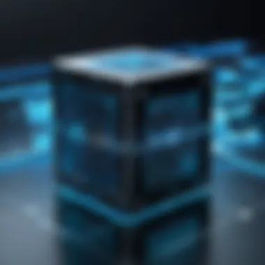 Blockchain's Role in the Metaverse Blockchain technology illustration highlighting its role in the metaverse