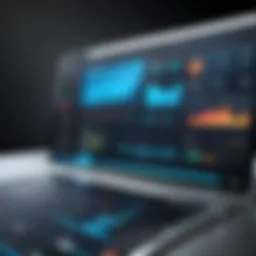 A sleek dashboard displaying business performance metrics