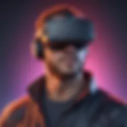 Virtual reality game design concept