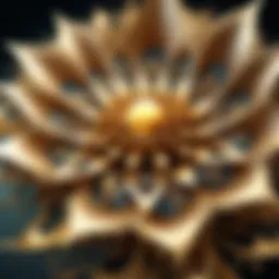 Intricate fractal design showcasing mathematical elegance