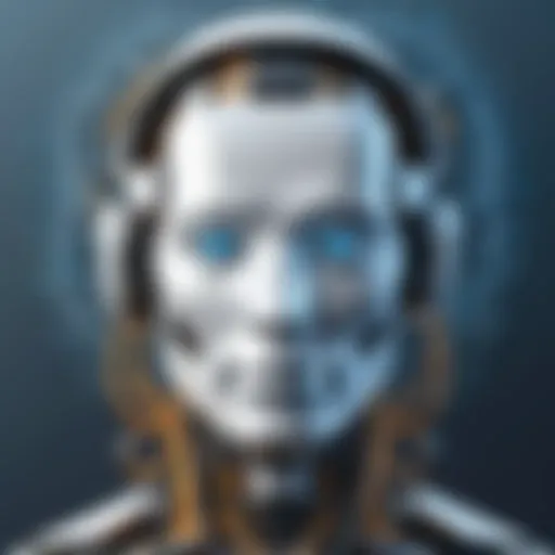 A modern workspace showcasing AI technology in product management