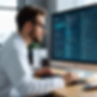 Remote Coding in Action Remote coding professional reviewing medical records